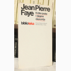 Fotografija knjige Kritika jezika i njegova ekonomija : Jean Pierre Faye
